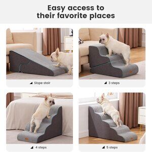 Gardner Pet Dog Stairs for Small Dogs 16.5" H, 2 in 1